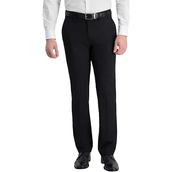 Haggar Men's Slim Fit Suit Separates Pants Black - Size: 36W x 30L