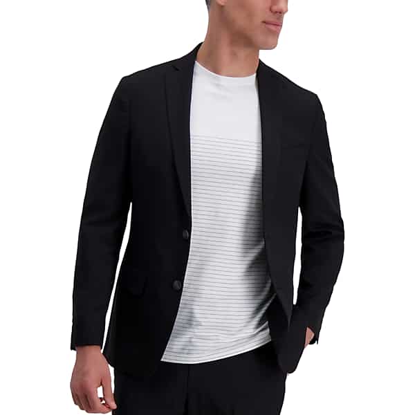 Haggar Men's Slim Fit Suit Separates Coat Black - Size: 36 Regular