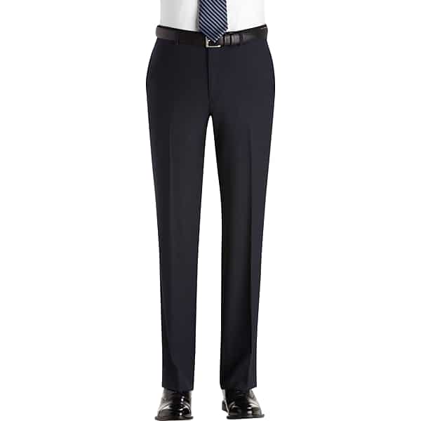 Pronto Uomo Platinum Men's Modern Fit Suit Separate Pant Navy Sharkskin - Size: 30 - Only Available at Men's Wearhouse