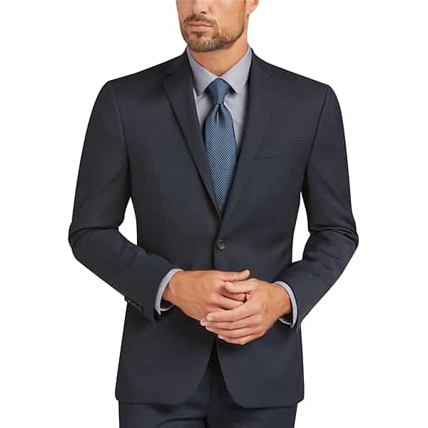 Awearness Kenneth Cole AWEAR-TECH Slim Fit Men's Suit Separates Coat Blue - Size: 50 Long