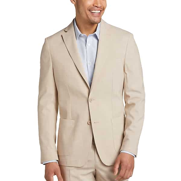 Michael Kors Men's Modern Fit Suit Separates Soft Coat Tan - Size: 44 Regular
