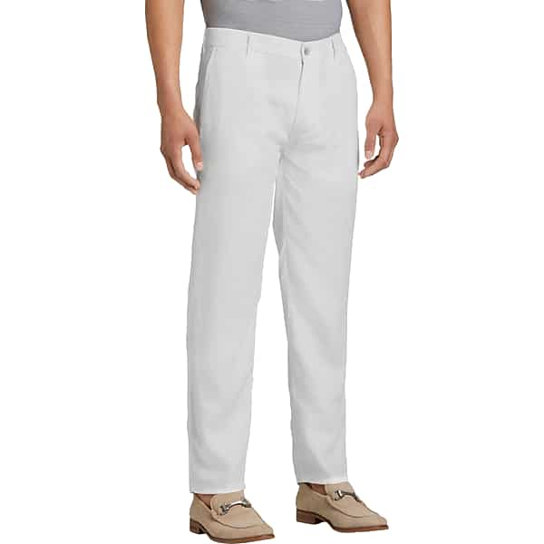 Joseph Abboud Men's Modern Fit Dress Pants White - Size: 40W x 32L