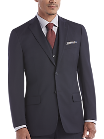 Joseph Abboud Black Modern Fit Men's Suit Separates Vest - Size: Medium