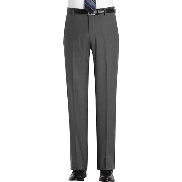 Joseph Abboud Men's Gray Modern Fit Suit Separates Dress Pants - Size: 48