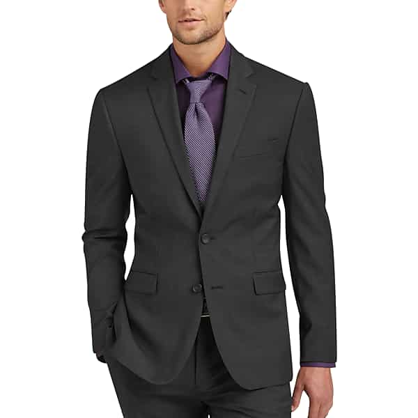 Awearness Kenneth Cole Men's Modern Fit Suit Separates Dress Pants Black - Size: 34