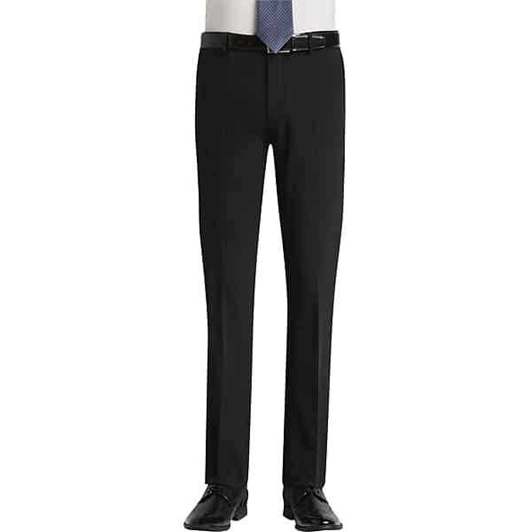 Egara Men's Black Extreme Slim Fit Dress Pants - Size: 29W x 30L