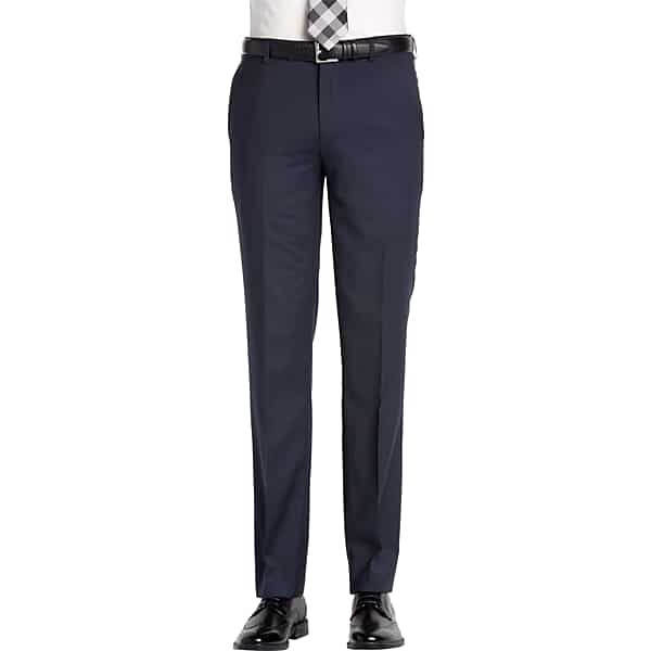 Awearness Kenneth Cole Men's AWEAR-TECH Slim Fit Suit Separates Dress Pants Navy - Size: 29