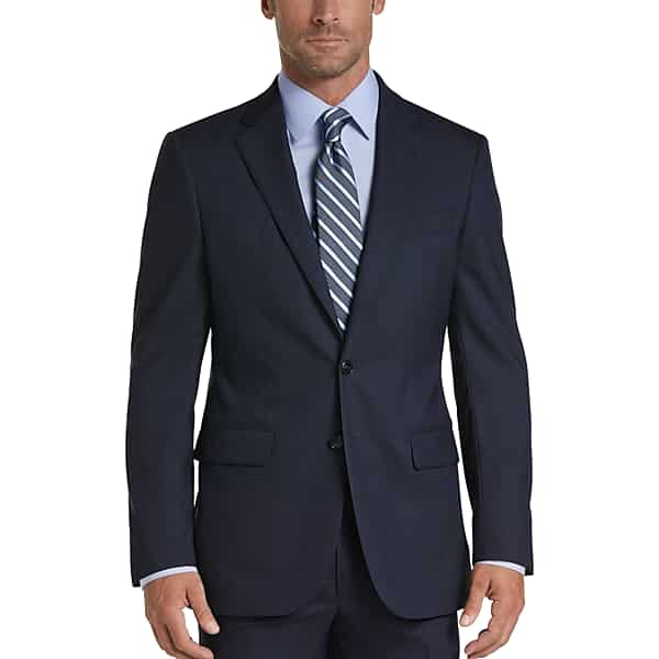 Joseph Abboud Modern Fit Men's Suit Separates Coat Blue Tic - Size: 44 Long