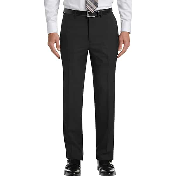 Haggar Men's Premium Comfort Black 4-Way Stretch Slim Fit Dress Pants - Size: 38W x 32L