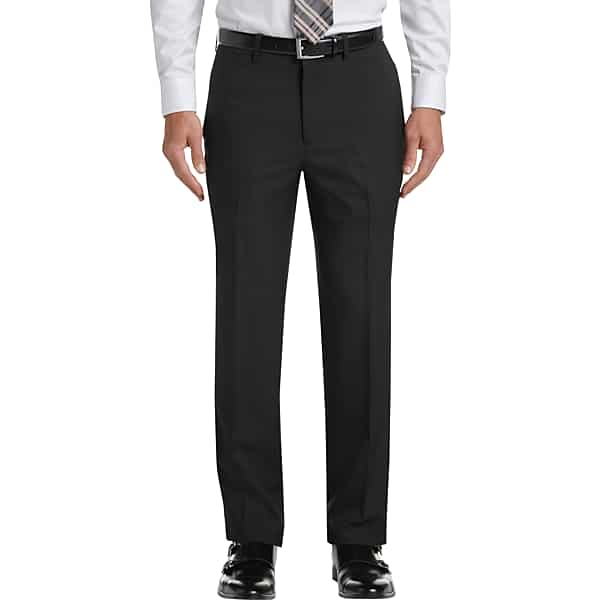 Haggar Men's Premium Comfort Black 4-Way Stretch Slim Fit Dress Pants - Size: 34W x 29L