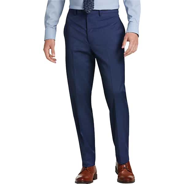 Collection by Michael Strahan Men's Classic Fit Suit Separates Pants Postman Blue - Size 34W x 32L