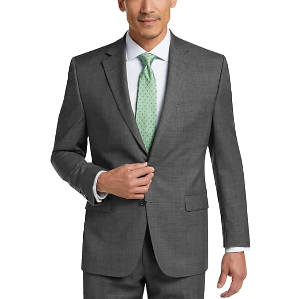 Lauren By Ralph Lauren Gray Sharkskin Classic Fit Men's Suit Separates Coat - Size: 48 Long