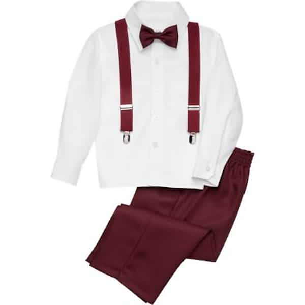 Peanut Butter Collection Men's Toddler Boys Burgundy Red Tuxedo - Size: Size 1