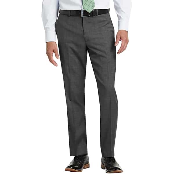 Lauren By Ralph Lauren Men's Gray Sharkskin Classic Fit Suit Separates Pants - Size: 50