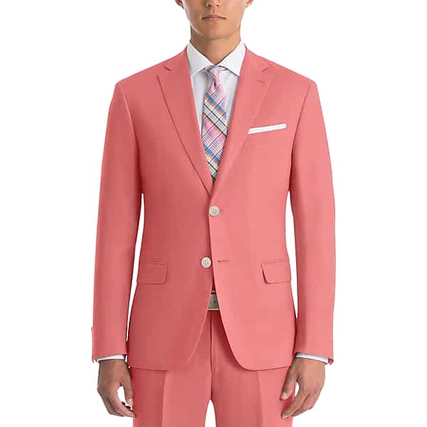 Lauren By Ralph Lauren Classic Fit Linen Men's Suit Separates Coat Red - Size: 44 Long