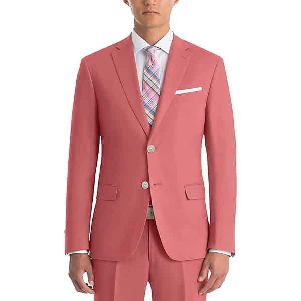 Lauren By Ralph Lauren Classic Fit Linen Men's Suit Separates Coat Red - Size: 40 Short