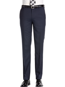 Lauren By Ralph Lauren Men's Classic Fit Linen Suit Separates Pants Navy - Size: 35W x 32L