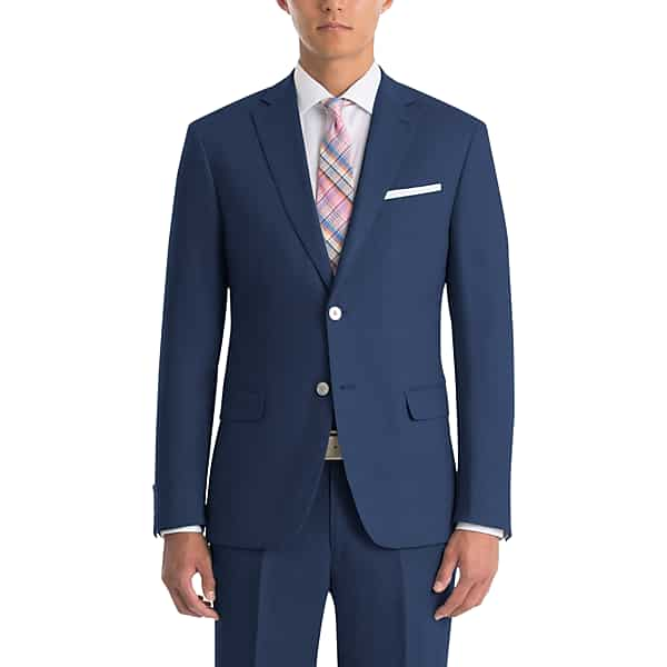 Lauren By Ralph Lauren Classic Fit Linen Men's Suit Separates Coat Navy - Size: 36 Short