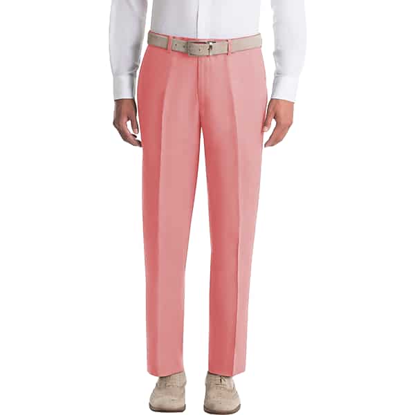 Lauren By Ralph Lauren Men's Classic Fit Linen Suit Separates Pants Red - Size: 34W x 29L