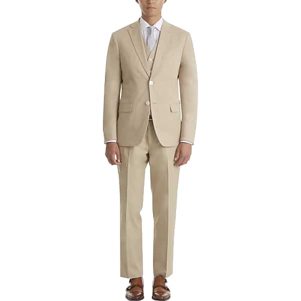 Lauren By Ralph Lauren Classic Fit Cotton Blend Men's Suit Separates Coat Tan - Size: 38 Short