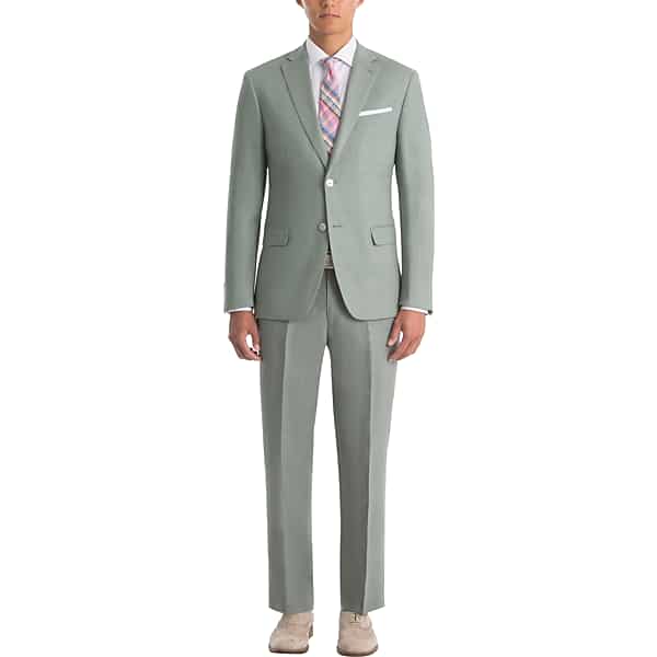 Lauren By Ralph Lauren Classic Fit Linen Men's Suit Separates Coat Sage - Size: 42 Short