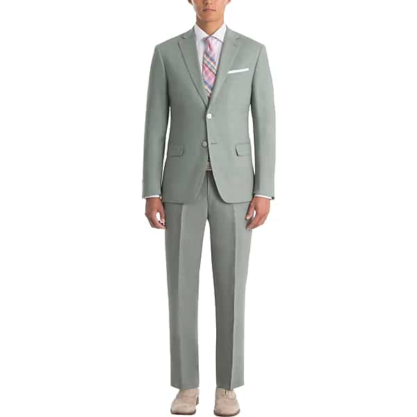 Lauren By Ralph Lauren Classic Fit Linen Men's Suit Separates Coat Sage - Size: 44 Regular