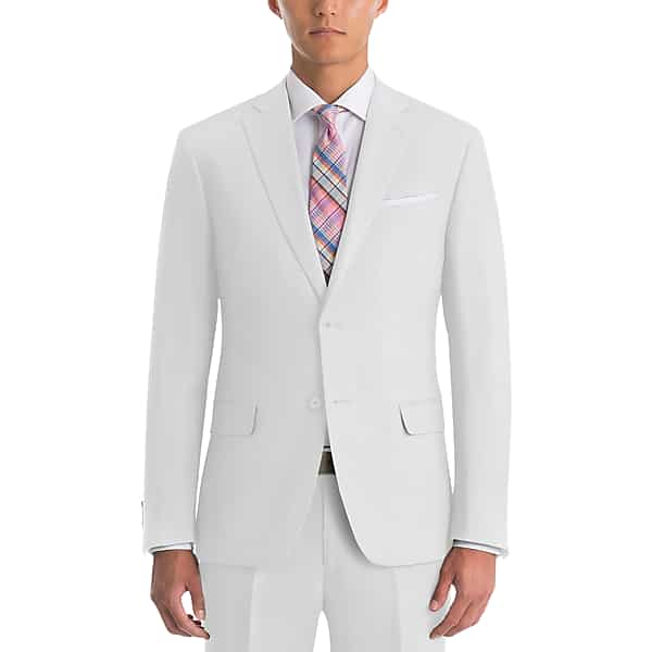 Lauren By Ralph Lauren Classic Fit Linen Men's Suit Separates Coat White - Size: 52 Long