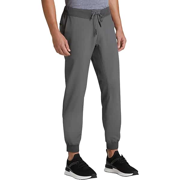 Awearness Kenneth Cole Men's AWEAR-TECH Modern Fit Jogging Pants Charcoal - Size: XL