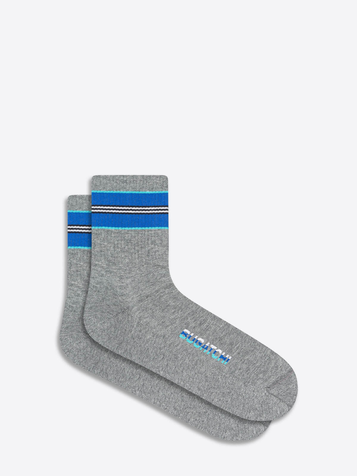 Border Stripe Athletic Socks