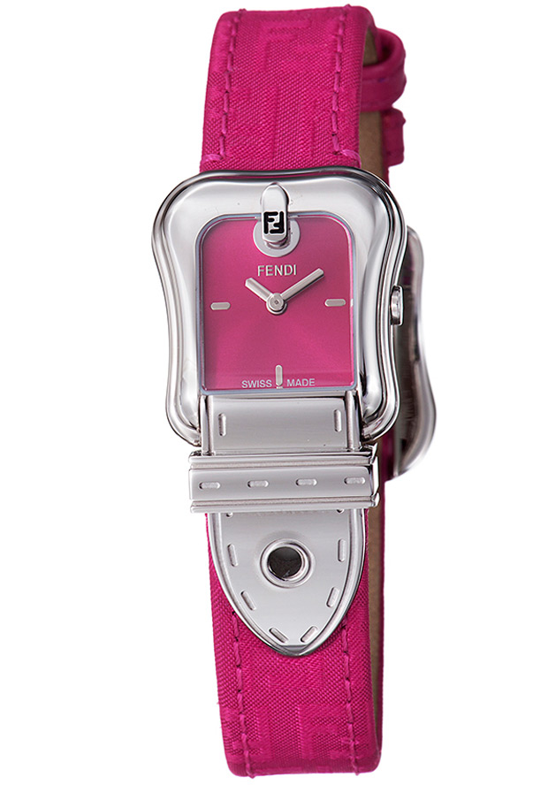 Women's Fendi B. Red Dial Pink Calfskin - Fendi Watch