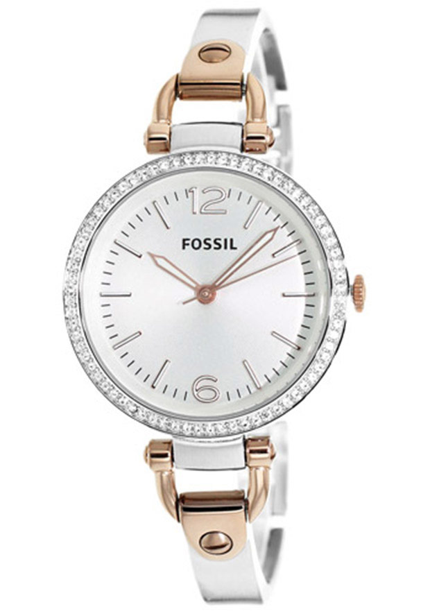 Women's Georgia Silver-Tone Stainless Steel and Dial - Fossil Watch