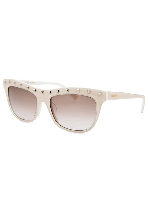 Women's Square Ivory Sunglasses - Valentino Watch