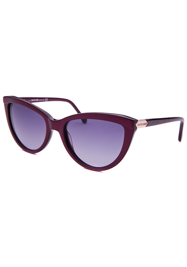 Roberto Cavalli Watches Women's Achird Cat Eye Purple Sunglasses