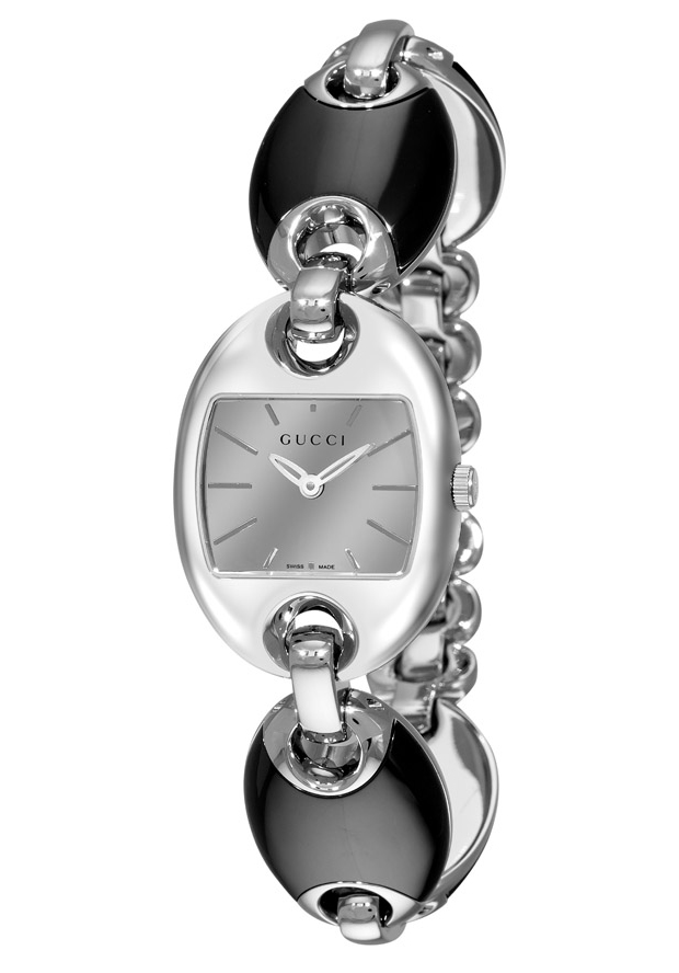 Women's Marina Stainless Steel and Ceramic Silver-Tone Dial - Gucci Watch