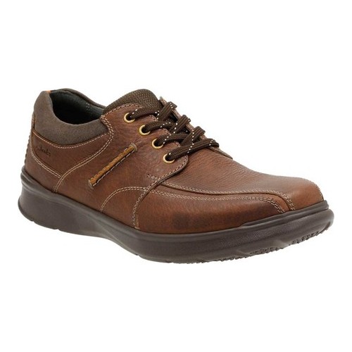 Men's Clarks Cotrell Walk Bicycle Toe Shoe, Size: 7 W, Tobacco Leather