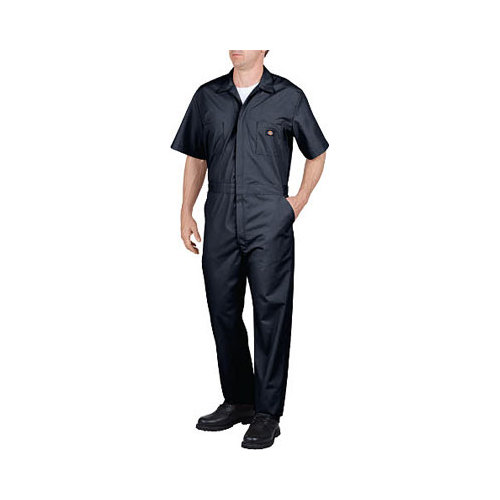 Men's Dickies Short Sleeve Coverall, Size: S (28), Dark Navy
