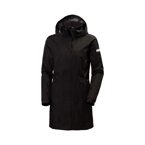 Women's Helly Hansen Aden Long Rain Jacket, Size: 5Xl (36), Black