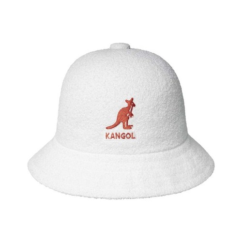 Kangol Big Logo Casual Bucket Hat, Size: S (21), White