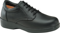 Men's Apex Ambulator Conform Oxford - Black Smooth Leather Diabetic Shoes
