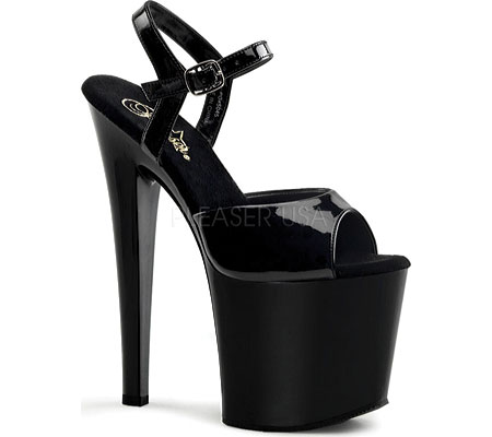 Women's Pleaser Taboo 709 - Black/Black Sandals
