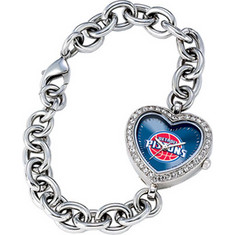 Women's Game Time Heart Watch Series NBA - Detroit Pistons/Court Logo Wrist Watches