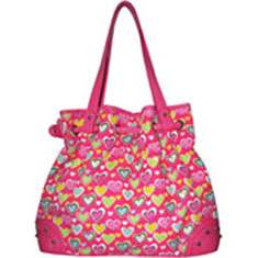 I Love Lucy Signature Product - Sweetheart Drawstring Bag (Women's) - Pink