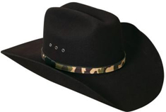 Men's Silverado Remington - Black Cowboy Hats