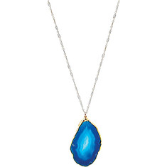 Women's Henri Lou Wonder - Short - Blue Agate/Gold Necklaces