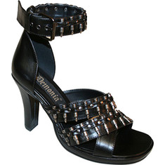 Women's Demonia Glam 43 - Black PU Two Piece Shoes