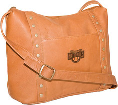 Pangea - Top Zip Handbag PA 749 MLB (Women's) - Texas Rangers/Tan