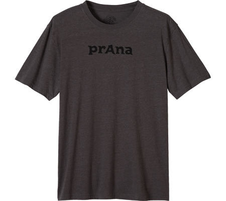 Men's Prana Single Color Chest Print Logo T-Shirt