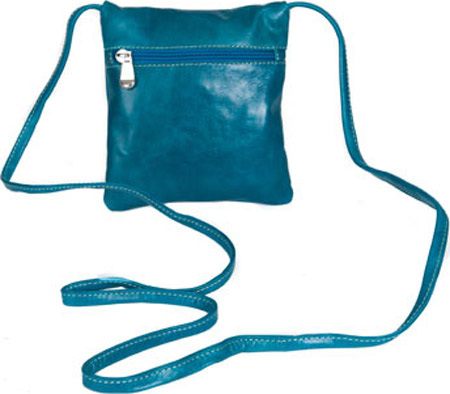 Women's David King Leather 3507 Florentine Top Zip Mini Bag