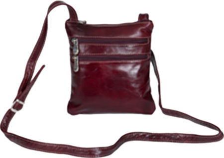 Women's David King Leather 3734 Florentine Cross Body Bag