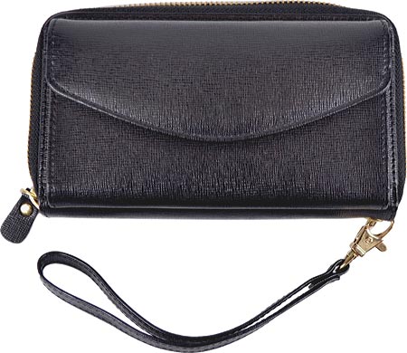 Women's Royce Leather Saffiano Slim Cellphone Wallet